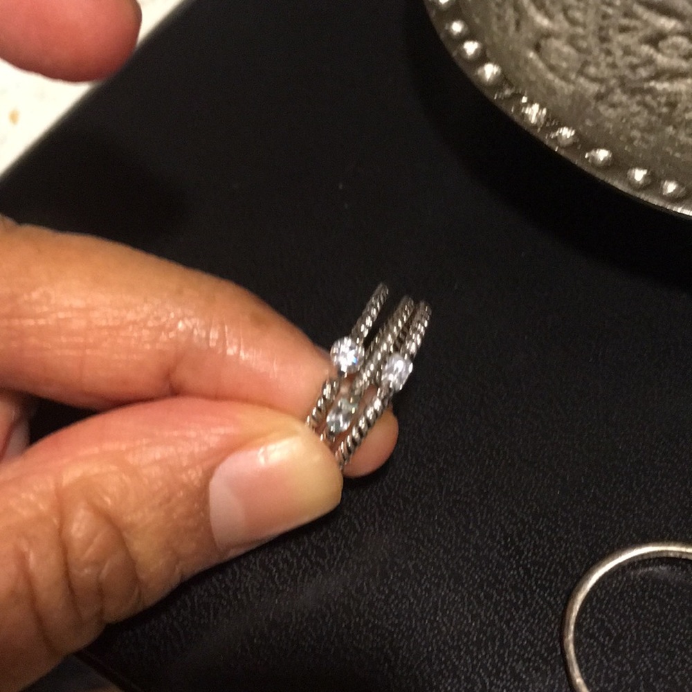 Cubic Zirconia Ring Stack - image 1